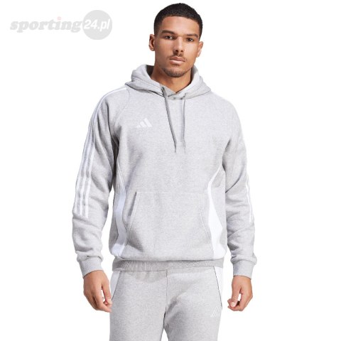 Bluza męska adidas Tiro 24 Sweat Hooded szara IR7545 Adidas teamwear Bluza męska adidas Tiro 24 Sweat Hooded szara IR7545 Adidas teamwear