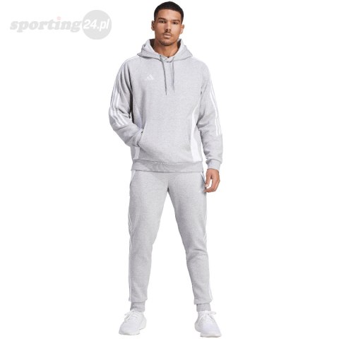 Bluza męska adidas Tiro 24 Sweat Hooded szara IR7545 Adidas teamwear Bluza męska adidas Tiro 24 Sweat Hooded szara IR7545 Adidas teamwear