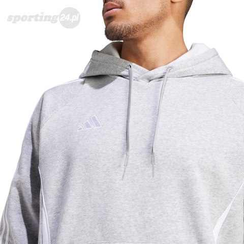 Bluza męska adidas Tiro 24 Sweat Hooded szara IR7545 Adidas teamwear Bluza męska adidas Tiro 24 Sweat Hooded szara IR7545 Adidas teamwear