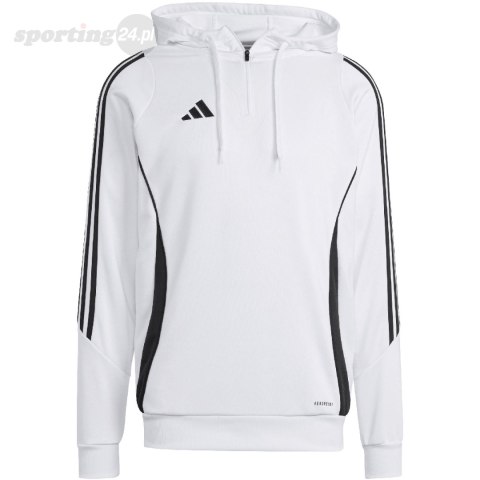 Bluza męska adidas Tiro 24 Training Hooded biała IR9399 Adidas teamwear Bluza męska adidas Tiro 24 Training Hooded biała IR9399 Adidas teamwear