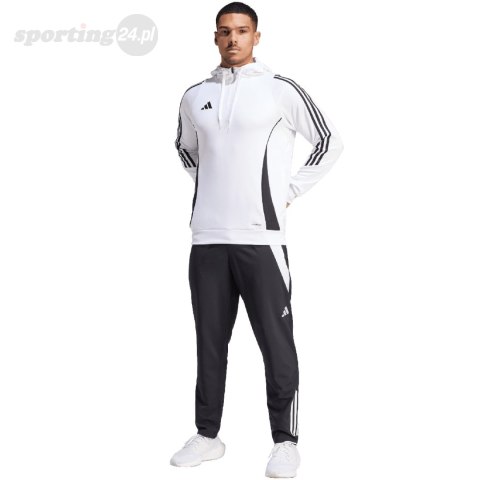 Bluza męska adidas Tiro 24 Training Hooded biała IR9399 Adidas teamwear Bluza męska adidas Tiro 24 Training Hooded biała IR9399 Adidas teamwear