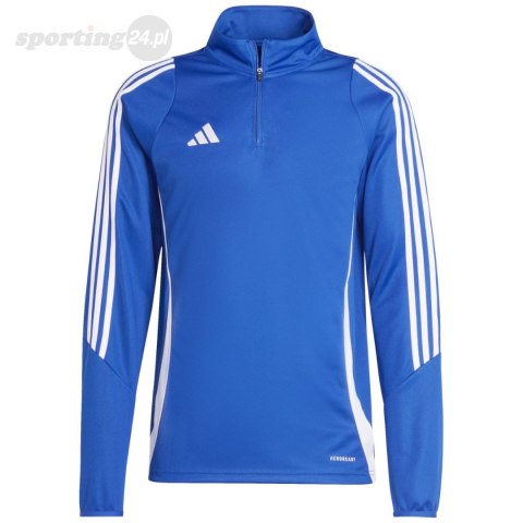 Bluza męska adidas Tiro 24 Training Top niebiesko-biała IS1042 Adidas teamwear Bluza męska adidas Tiro 24 Training Top niebiesko-biała IS1042 Adidas teamwear