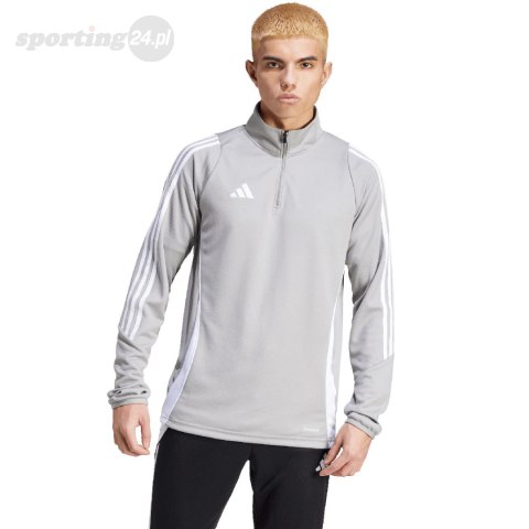 Bluza męska adidas Tiro 24 Training Top szaro-biała IS1041 Adidas teamwear Bluza męska adidas Tiro 24 Training Top szaro-biała IS1041 Adidas teamwear