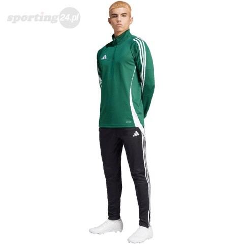 Bluza męska adidas Tiro 24 Training Top zielono-biała IS1040 Adidas teamwear Bluza męska adidas Tiro 24 Training Top zielono-biała IS1040 Adidas teamwear