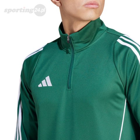 Bluza męska adidas Tiro 24 Training Top zielono-biała IS1040 Adidas teamwear Bluza męska adidas Tiro 24 Training Top zielono-biała IS1040 Adidas teamwear