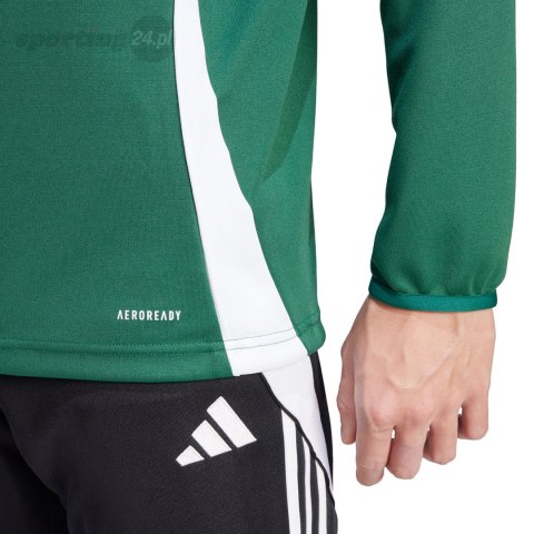 Bluza męska adidas Tiro 24 Training Top zielono-biała IS1040 Adidas teamwear Bluza męska adidas Tiro 24 Training Top zielono-biała IS1040 Adidas teamwear
