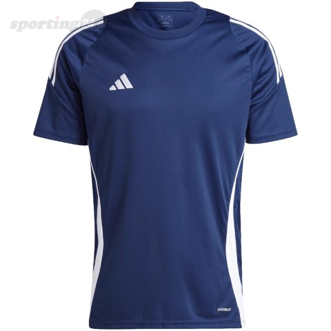Koszulka męska adidas Tiro 24 Jersey granatowa IS1018 Adidas teamwear Koszulka męska adidas Tiro 24 Jersey granatowa IS1018 Adidas teamwear
