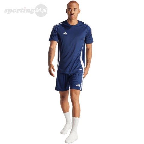 Koszulka męska adidas Tiro 24 Jersey granatowa IS1018 Adidas teamwear Koszulka męska adidas Tiro 24 Jersey granatowa IS1018 Adidas teamwear