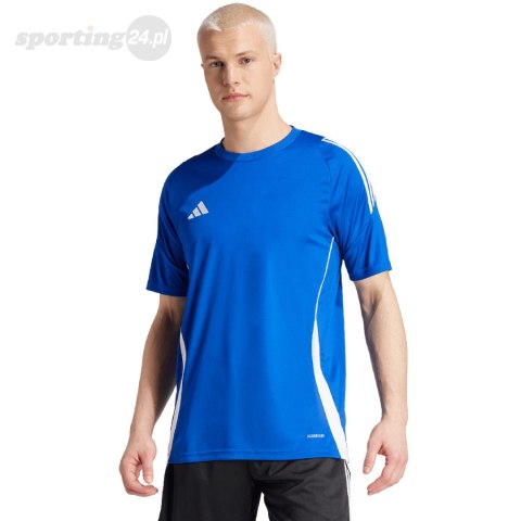 Koszulka męska adidas Tiro 24 Jersey niebieska IS1014 Adidas teamwear Koszulka męska adidas Tiro 24 Jersey niebieska IS1014 Adidas teamwear