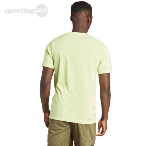 Koszulka męska adidas Trail Essentials Seasonal Training Graphic limonkowa IJ9602 Adidas Koszulka męska adidas Trail Essentials Seasonal Training Graphic limonkowa IJ9602 Adidas