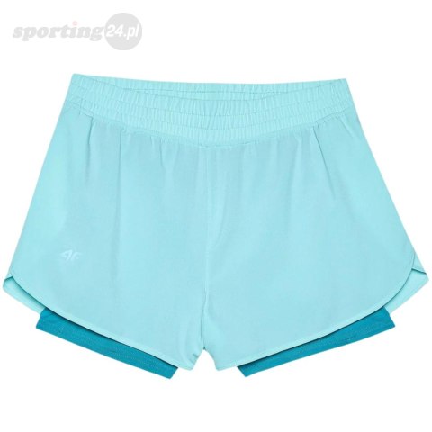 Spodenki damskie 4F FNK F497 niebieskie 4FWSS24TFSHF497 33S 4F Spodenki damskie 4F FNK F497 niebieskie 4FWSS24TFSHF497 33S 4F