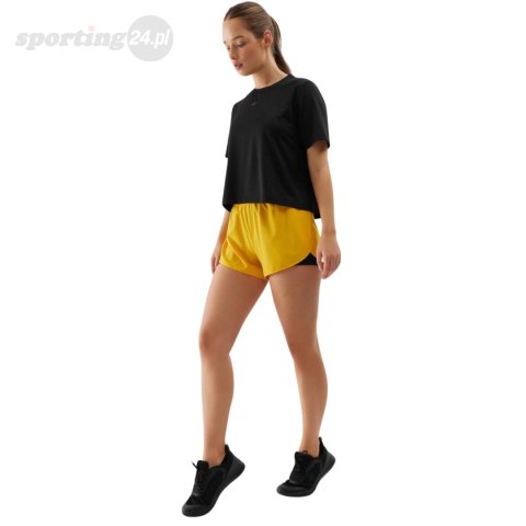 Spodenki damskie 4F FNK F497 pomarańczowe 4FWSS24TFSHF497 70S 4F Spodenki damskie 4F FNK F497 pomarańczowe 4FWSS24TFSHF497 70S 4F