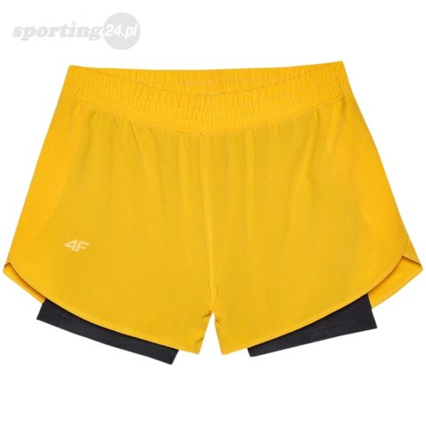 Spodenki damskie 4F FNK F497 pomarańczowe 4FWSS24TFSHF497 70S 4F Spodenki damskie 4F FNK F497 pomarańczowe 4FWSS24TFSHF497 70S 4F