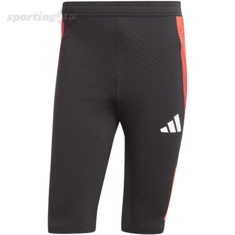 Spodenki męskie adidas Tiro 24 Competition 1/2 czarno-czerwone IR5491 Adidas teamwear Spodenki męskie adidas Tiro 24 Competition 1/2 czarno-czerwone IR5491 Adidas teamwear