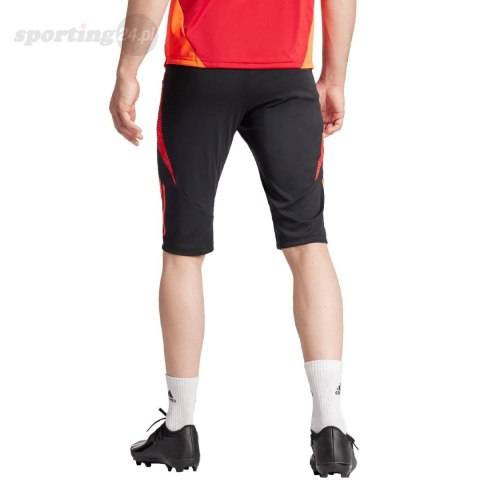 Spodenki męskie adidas Tiro 24 Competition 1/2 czarno-czerwone IR5491 Adidas teamwear Spodenki męskie adidas Tiro 24 Competition 1/2 czarno-czerwone IR5491 Adidas teamwear