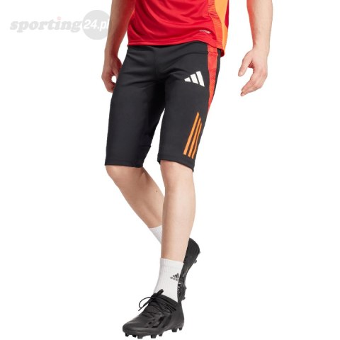 Spodenki męskie adidas Tiro 24 Competition 1/2 czarno-czerwone IR5491 Adidas teamwear Spodenki męskie adidas Tiro 24 Competition 1/2 czarno-czerwone IR5491 Adidas teamwear