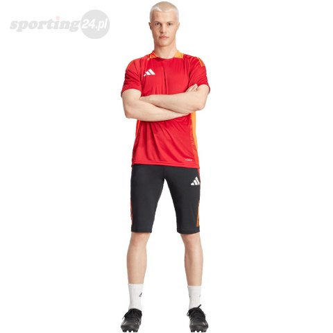 Spodenki męskie adidas Tiro 24 Competition 1/2 czarno-czerwone IR5491 Adidas teamwear Spodenki męskie adidas Tiro 24 Competition 1/2 czarno-czerwone IR5491 Adidas teamwear