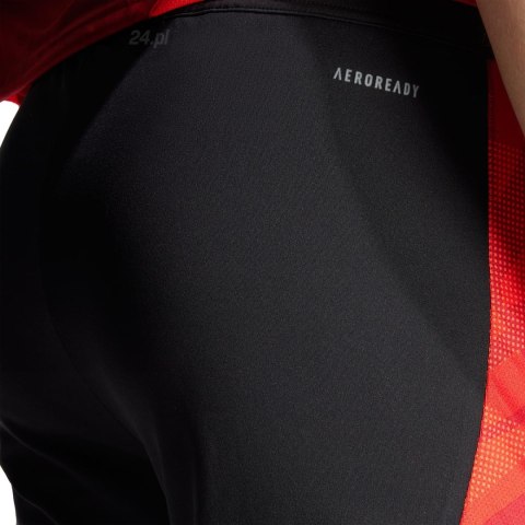 Spodenki męskie adidas Tiro 24 Competition 1/2 czarno-czerwone IR5491 Adidas teamwear Spodenki męskie adidas Tiro 24 Competition 1/2 czarno-czerwone IR5491 Adidas teamwear