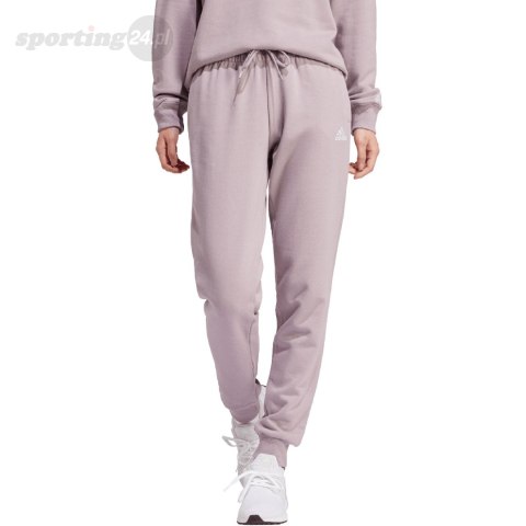 Spodnie damskie adidas Essentials Linear French Terry Cuffed fioletowe IS2105 Adidas Spodnie damskie adidas Essentials Linear French Terry Cuffed fioletowe IS2105 Adidas