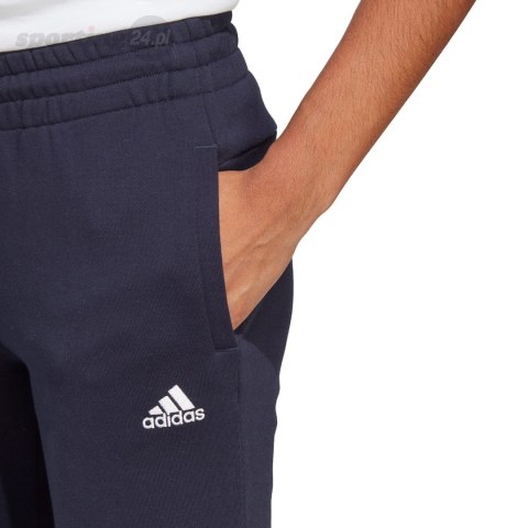 Spodnie damskie adidas Essentials Linear French Terry Cuffed granatowe IC6869 Adidas Spodnie damskie adidas Essentials Linear French Terry Cuffed granatowe IC6869 Adidas