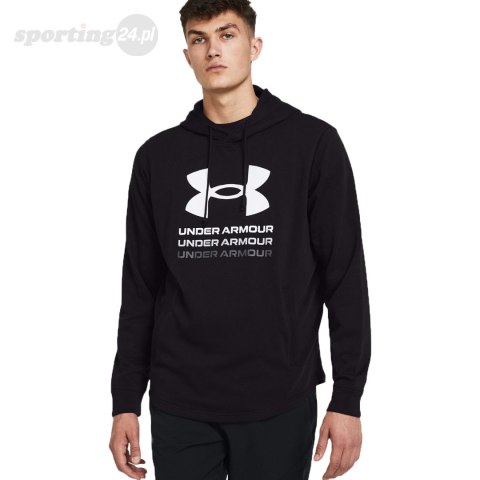 Bluza męska Under Armour UA Rival Terry Graphic Hoodie czarna 1386047 001 Under Armour Bluza męska Under Armour UA Rival Terry Graphic Hoodie czarna 1386047 001 Under Armour