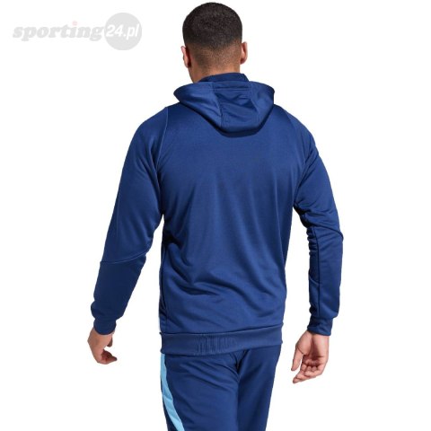 Bluza męska adidas Tiro 24 Training Hooded niebieska IR9398 Adidas teamwear Bluza męska adidas Tiro 24 Training Hooded niebieska IR9398 Adidas teamwear