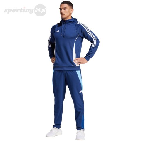 Bluza męska adidas Tiro 24 Training Hooded niebieska IR9398 Adidas teamwear Bluza męska adidas Tiro 24 Training Hooded niebieska IR9398 Adidas teamwear