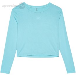 Koszulka damska longsleeve 4F F218 niebieska 4FWSS24TFLOF218 33S 4F