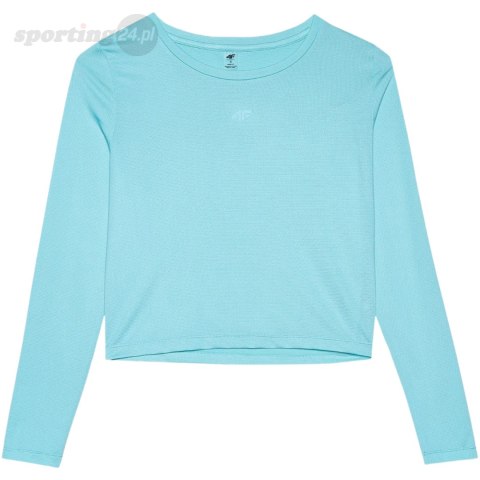 Koszulka damska longsleeve 4F F218 niebieska 4FWSS24TFLOF218 33S 4F Koszulka damska longsleeve 4F F218 niebieska 4FWSS24TFLOF218 33S 4F