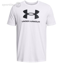 Koszulka męska Under Armour Sportstyle Logo biała 1382911 100 Under Armour