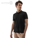 Koszulka męska polo 4F M130 głęboka czerń 4FWSS24TPTSM130 20S 4F Koszulka męska polo 4F M130 głęboka czerń 4FWSS24TPTSM130 20S 4F