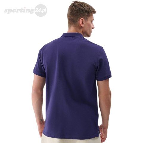 Koszulka męska polo 4F M130 granat 4FWSS24TPTSM130 31S 4F Koszulka męska polo 4F M130 granat 4FWSS24TPTSM130 31S 4F
