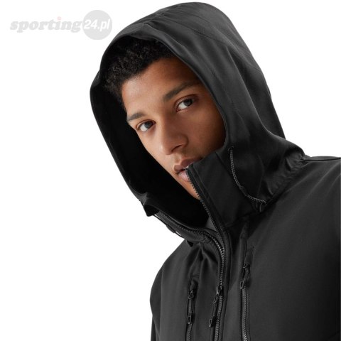Kurtka męska softshell 4F M224 głęboka czerń 4FWSS24TSOFM224 20S 4F Kurtka męska softshell 4F M224 głęboka czerń 4FWSS24TSOFM224 20S 4F