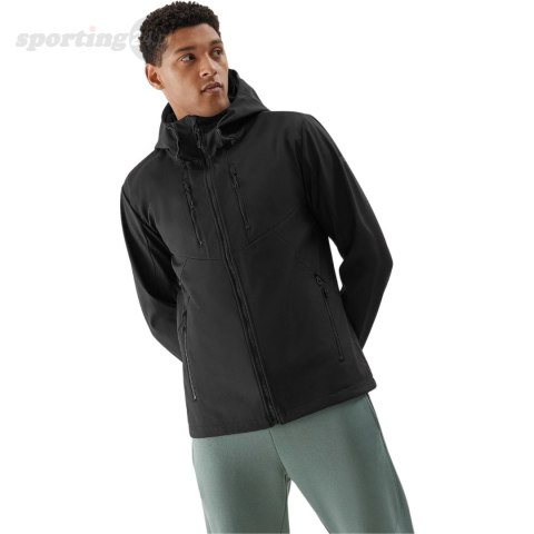 Kurtka męska softshell 4F M224 głęboka czerń 4FWSS24TSOFM224 20S 4F Kurtka męska softshell 4F M224 głęboka czerń 4FWSS24TSOFM224 20S 4F