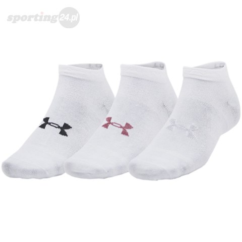 Skarpety Under Armour Essential Low 3 pary białe 1382958 100 Under Armour Skarpety Under Armour Essential Low 3 pary białe 1382958 100 Under Armour