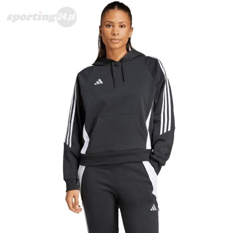 Bluza damska adidas Tiro 24 Hooded czarna IJ5607 Adidas teamwear Bluza damska adidas Tiro 24 Hooded czarna IJ5607 Adidas teamwear