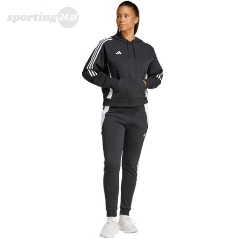 Bluza damska adidas Tiro 24 Hooded czarna IJ5607 Adidas teamwear Bluza damska adidas Tiro 24 Hooded czarna IJ5607 Adidas teamwear