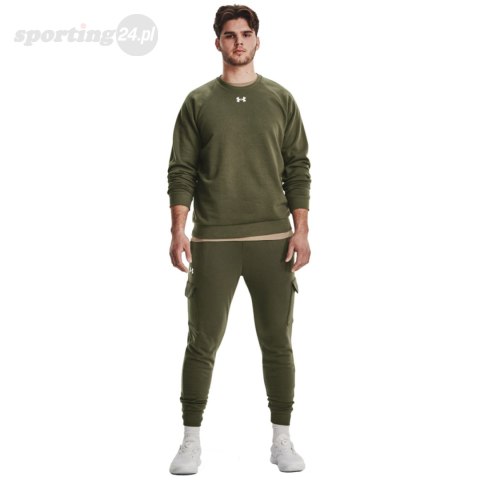Bluza męska Under Armour Rival Fleece Crew khaki 1379755 390 Under Armour Bluza męska Under Armour Rival Fleece Crew khaki 1379755 390 Under Armour