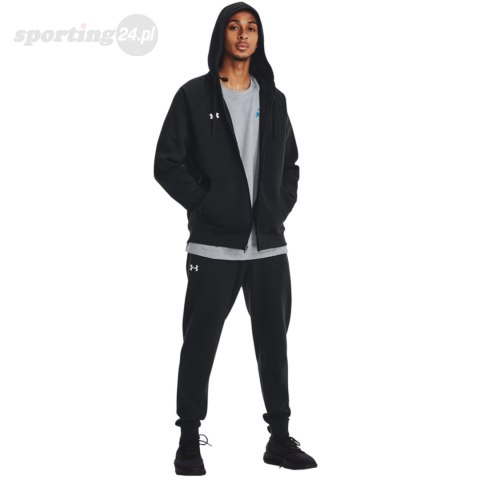 Bluza męska Under Armour Rival Fleece FZ Hoodie czarna 1379767 001 Under Armour Bluza męska Under Armour Rival Fleece FZ Hoodie czarna 1379767 001 Under Armour