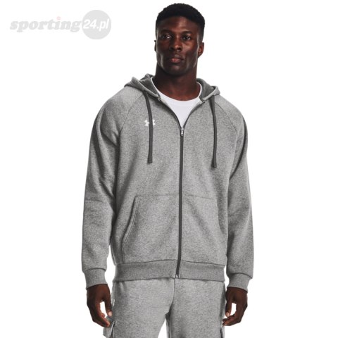 Bluza męska Under Armour Rival Fleece FZ Hoodie szara 1379767 025 Under Armour Bluza męska Under Armour Rival Fleece FZ Hoodie szara 1379767 025 Under Armour