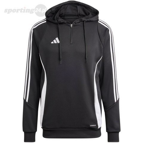 Bluza męska adidas Tiro 24 Training Hooded czarna IJ9957 Adidas teamwear Bluza męska adidas Tiro 24 Training Hooded czarna IJ9957 Adidas teamwear
