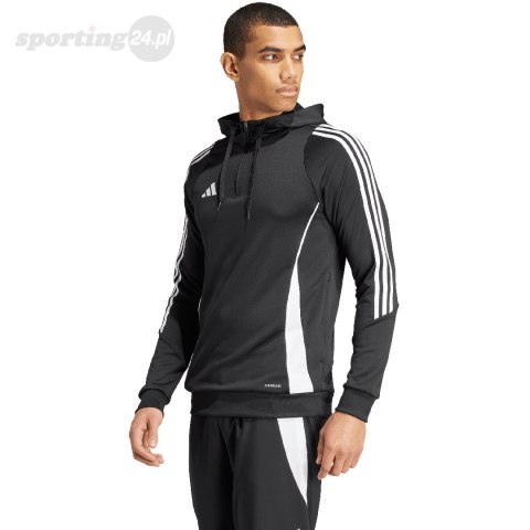 Bluza męska adidas Tiro 24 Training Hooded czarna IJ9957 Adidas teamwear Bluza męska adidas Tiro 24 Training Hooded czarna IJ9957 Adidas teamwear