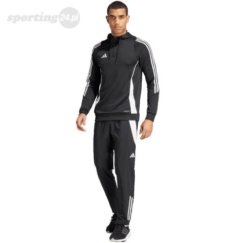 Bluza męska adidas Tiro 24 Training Hooded czarna IJ9957 Adidas teamwear Bluza męska adidas Tiro 24 Training Hooded czarna IJ9957 Adidas teamwear