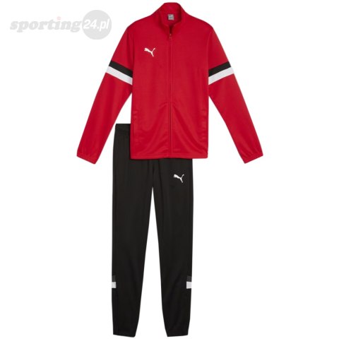 Dres dla dzieci Puma Team Rise czerwono-czarny 658655 01 Puma