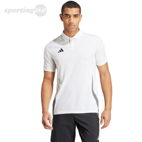Koszulka męska adidas Tiro 24 Competition Polo biała IR7565 Adidas teamwear Koszulka męska adidas Tiro 24 Competition Polo biała IR7565 Adidas teamwear