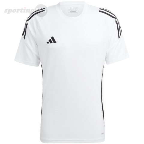 Koszulka męska adidas Tiro 24 Jersey biała IS1019 Adidas teamwear Koszulka męska adidas Tiro 24 Jersey biała IS1019 Adidas teamwear