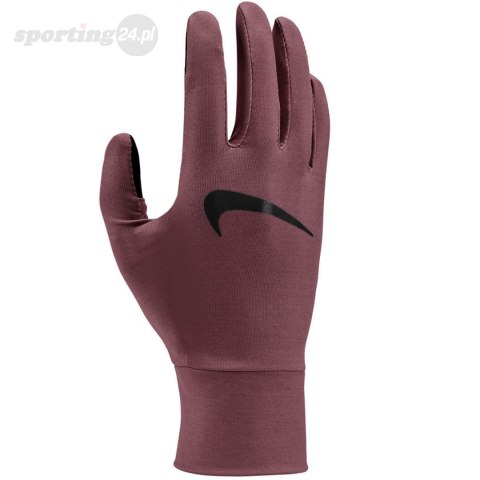 Rękawiczki damskie do biegania Nike Dri-Fit brązowe N1002219206 Nike Rękawiczki damskie do biegania Nike Dri-Fit brązowe N1002219206 Nike
