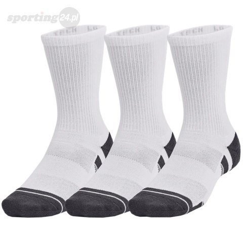 Skarpety Under Armour Performance Tech 3 pary biało-czarne 1379512 100 Under Armour Skarpety Under Armour Performance Tech 3 pary biało-czarne 1379512 100 Under Armour