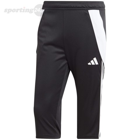 Spodnie męskie adidas Tiro 24 3/4 czarne IJ7671 Adidas teamwear