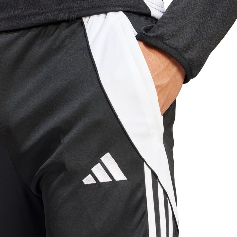 Spodnie męskie adidas Tiro 24 3/4 czarne IJ7671 Adidas teamwear Spodnie męskie adidas Tiro 24 3/4 czarne IJ7671 Adidas teamwear